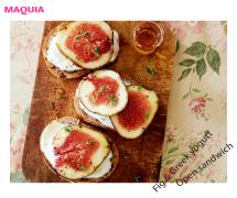 軽めの朝食・お酒のお供にも！ “無花果とギリシャヨーグルトのオープンサンド” | lMAQUI