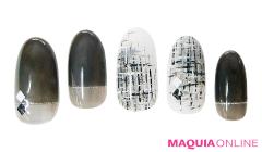 大人の女性にふさわしい、上品エレガントな「モノトーン」ネイル | beautygirl ONLINE（マキアオ