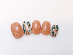 ピンクを使ってフェミニンなレオパード柄に【365日ネイル】 |