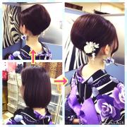 着物を着たら髪型も”和”に。自分で簡単にできるヘアアレンジ♡