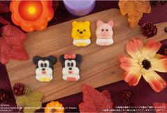 ディズニーキャラクターがハロウィン仮装で和菓子に！秋らしい4つの味が登場