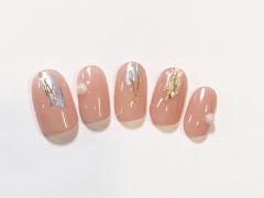 まろやかなピンクベージュで、女子力UP!【365日ネイル】 |