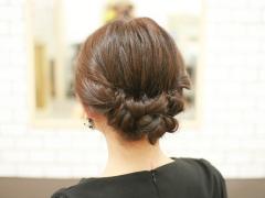 外国人風まとめ髪！ねじり編み＋三つ編みで、大人な簡単キブソンタックスタイル☆