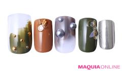 リズミカルな抜け感を操る、辛口モードな「塗りかけ」ネイル | lMAQUIA