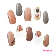 ニットやセーターとも好相性！ ほっこりカフェカラーのネイルでおしゃれ冬支度 | lMAQUIA