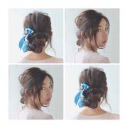 シニヨンなら、簡単にアレンジできちゃいます。キュートにくるっとアレンジ特集