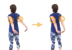 背中のたるみスッキリ、姿勢もスラリ。1日1分でハミ肉のない背中美人に！