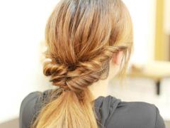 【時短ヘアアレンジ】2段くるりんぱでつくる簡単ポニーテールアレンジが可愛い！