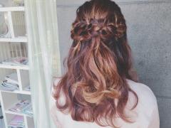 編み込みハーフアップで女性らしく♡男ウケを狙おう!!