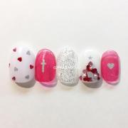 クリスマスネイルの注目デザイン集 レッドカラーとキラキラにきゅん♡