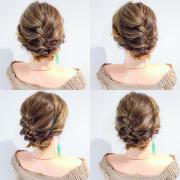 編み込みアップスタイルは、どんなシーンにも大活躍なんです♪