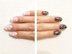 ブラックorホワイト！ カラーチェンジで遊ぶ左右色違いのモノトーンネイル