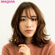 シャープ体型さんは無造作ヘアがお似合い！ Aラインフォルムのミディアム＆ロングヘア |