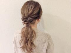 これからの時期に大活躍の簡単おしゃれポニーテールアレンジでヘアアレンジ初め☆