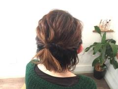 こなれボブが清楚な印象にチェンジ☆ねじりテクニックを活用したハーフアップ