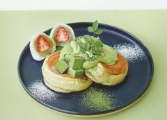 スフレパンケーキ専門店「フリッパーズ」京都に初出店、店舗限定パンケーキは抹茶づくし