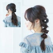 髪の量が多い人でも広がりにくく、崩れにくい「くるりんぱ」活用アレンジ【基本＆応用編
