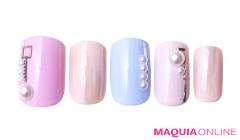 シンプルなのにおしゃれな「ピンク＆パール」ネイルで、ハイセンスな指先に | lMAQUIA