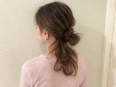 1分で完成！ゆるっと感がおしゃれなシニョンヘアアレンジ
