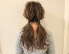 アメピンだけで作る、大人の簡単おさげアレンジ