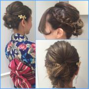 夏祭り向けヘアアレンジにチャレンジ！自分でもできる髪型