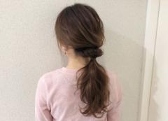 ねじってとめるだけの、上品で可愛い簡単アレンジ