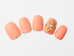 【365日ネイル】どんよりとしたお天気の日は…オレンジネイルで手元を明るく元気に！ |