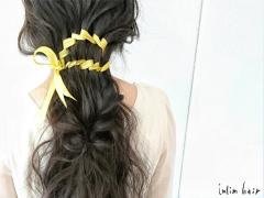 シンプルに楽しめる！ リボン編み込みの初心者向け作り方♪