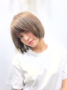 ハイトーンな透け感ヘアカラーで今年の夏は色素薄め美人に♡