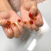 ちび爪こそ可愛く見える♡ショート爪でも似合うオシャレ秋ネイル集 -