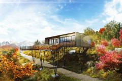 希少な三段紅葉を一望！長野に絶景テラス「ハクバマウンテンハーバー」が誕生