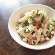 風邪予防にレンコン！【蓮根とカッテージチーズ、アーモンドのサラダ】Today’s SALAD #6