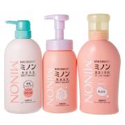 ミノンのシャンプー＆ボディシャンプーや、「ミノンアミノモイスト」スキンケアアイテム