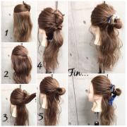 忙しい朝でも5分で簡単にできる♪おしゃ見えお団子アレンジ - ビューティーガール