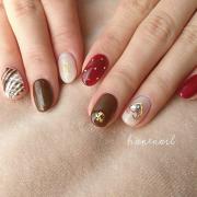 チョコレートカラーが可愛い♡最新バレンタインネイルデザイン集 -