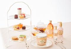 SABON初のアフタヌーンティーカフェがオープン！限定コレクション「Rose Tea」にちなんだ華や
