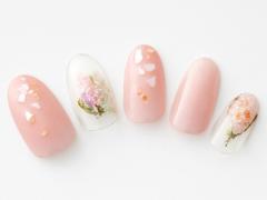 【365日ネイル】ペイントアートで満開の桜を表現…大人なお花見ネイル♪ |