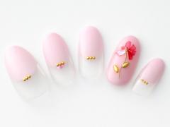 【365日ネイル】春デートネイルは…ミルキーピンクをバルーンフレンチにして愛らしさ最高