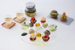 「茶寮 FUKUCHA」福寿園の新カフェが京都駅に、美しいスイーツとのペアリングセットも