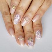 実は簡単！GW中にマスターしたい春色ツイードネイル【ギ☆のセルフネイル手本帖】 |