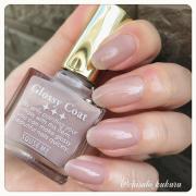 ネイルとケアを同時に♡グロッシーコートの新色「グレージュ」を使ったデザイン7選 -