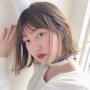 ナチュラル可愛いシースルーボブで、今すぐ夏を先取り |