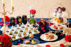 「美女と野獣」ティアラや花びらをデザートに、秋の味覚使用の極上アフタヌーンティー