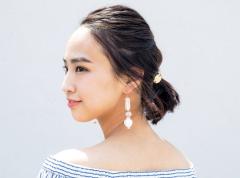 ボブのひとつ結びヘアアレンジカタログ｜前髪なしもありも、後れ毛でこなれ感を出すのが