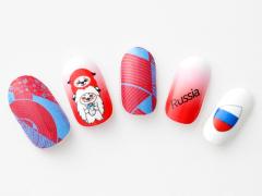 【365日ネイル】ラグビーW杯開幕！日本と戦うロシアをイメージ…爽やかな水色を効かせた大