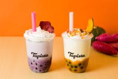タピオカスタンド「タピスタ」秋の味覚さつま芋＆かぼちゃのパフェ風ドリンク