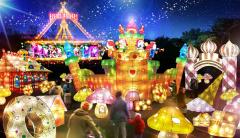 としまえんでイルミ「ウィンターファンタジア」動物や花々のランタン輝くファンシーな世