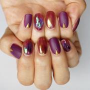         ハロウィンにもオススメ！ 質感ミックスで楽しむニュアンスネイル【ギ☆のセルフネ