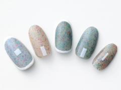 【365日ネイル】秋色に遊び心を♪ ポップなサンドカラーネイル |