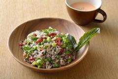 『チョップドライスサラダ』人気の十六穀ごはんで食感を楽しもう|＠ビューティーガール